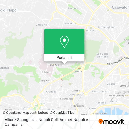 Mappa Allianz Subagenzia Napoli Colli Aminei