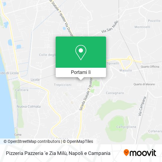 Mappa Pizzeria Pazzeria 'e Zia Milù