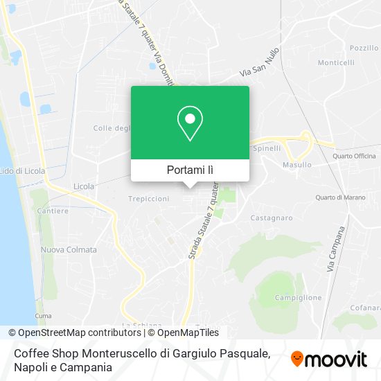 Mappa Coffee Shop Monteruscello di Gargiulo Pasquale