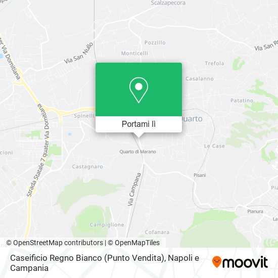 Mappa Caseificio Regno Bianco (Punto Vendita)
