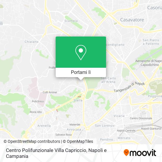 Mappa Centro Polifunzionale Villa Capriccio