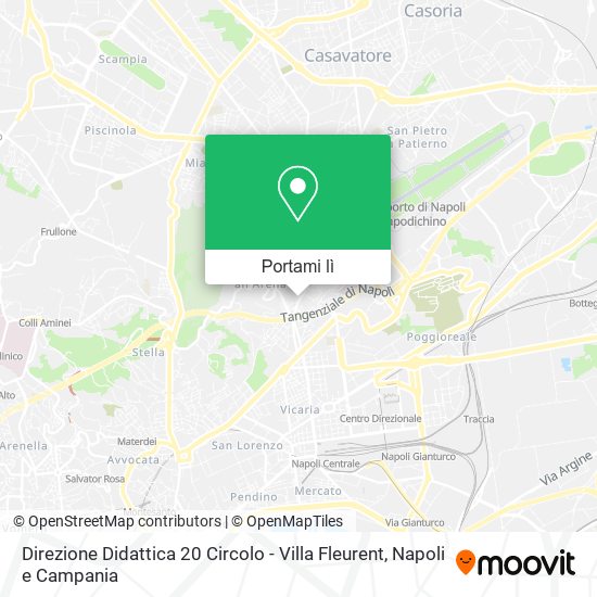 Mappa Direzione Didattica 20 Circolo - Villa Fleurent