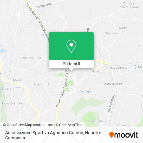 Mappa Associazione Sportiva Agostino Gamba