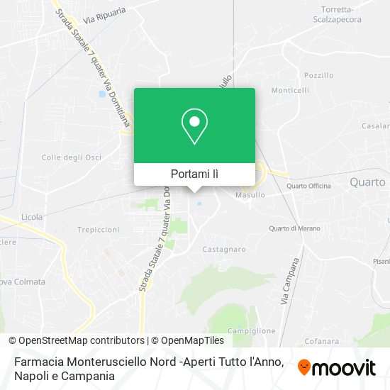 Mappa Farmacia Monterusciello Nord -Aperti Tutto l'Anno