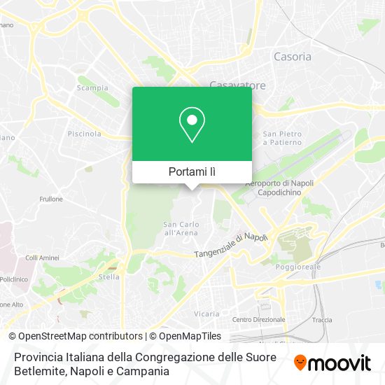 Mappa Provincia Italiana della Congregazione delle Suore Betlemite