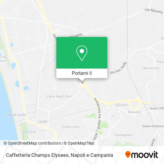 Mappa Caffetteria Champs Elysees
