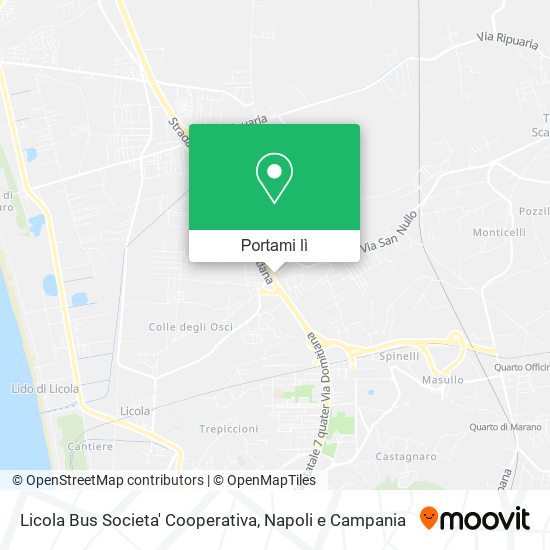 Mappa Licola Bus Societa' Cooperativa