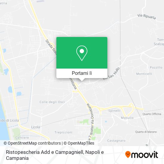 Mappa Ristopescheria Add e Campagniell