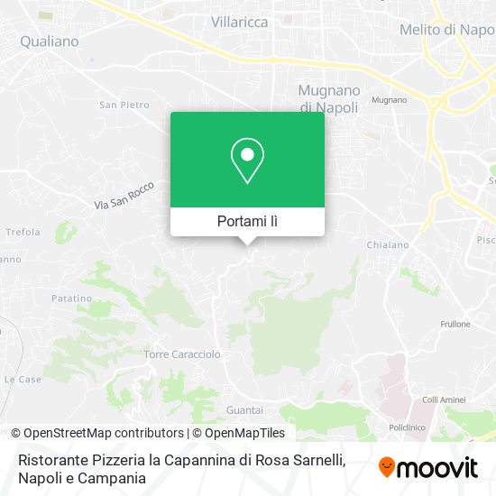 Mappa Ristorante Pizzeria la Capannina di Rosa Sarnelli