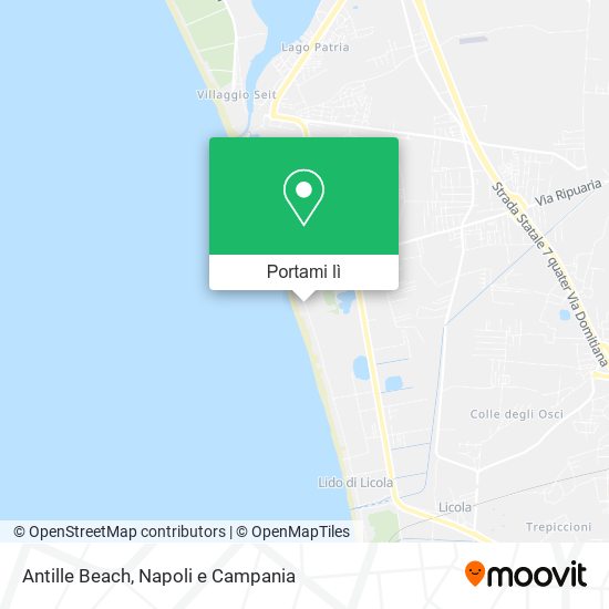 Mappa Antille Beach