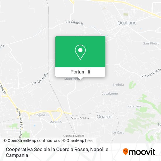Mappa Cooperativa Sociale la Quercia Rossa