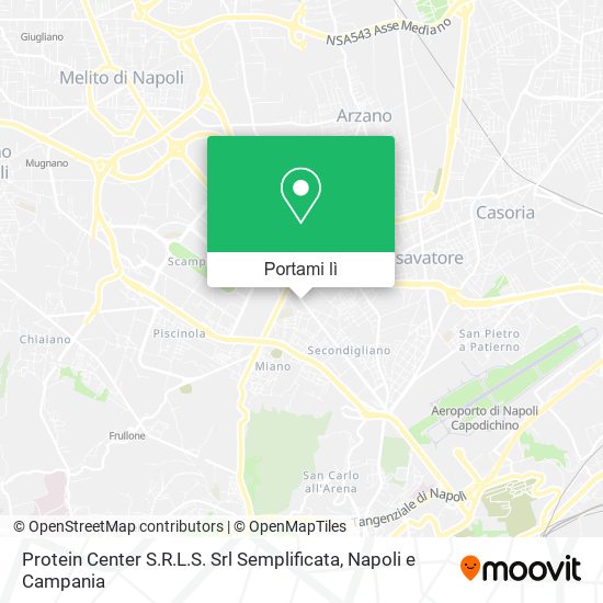 Mappa Protein Center S.R.L.S. Srl Semplificata