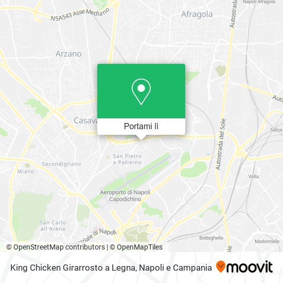 Mappa King Chicken Girarrosto a Legna