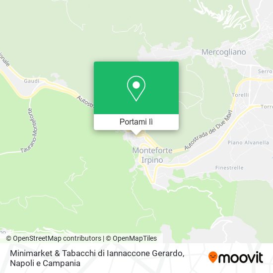 Mappa Minimarket & Tabacchi di Iannaccone Gerardo