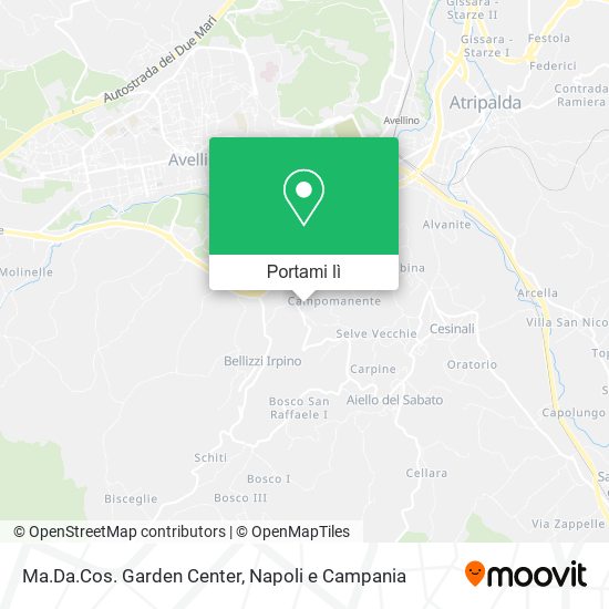 Mappa Ma.Da.Cos. Garden Center