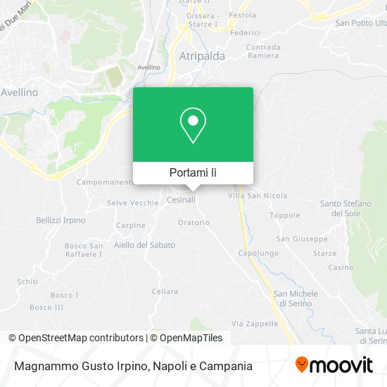 Mappa Magnammo Gusto Irpino