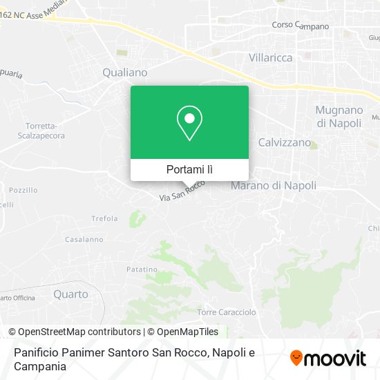Mappa Panificio Panimer Santoro San Rocco