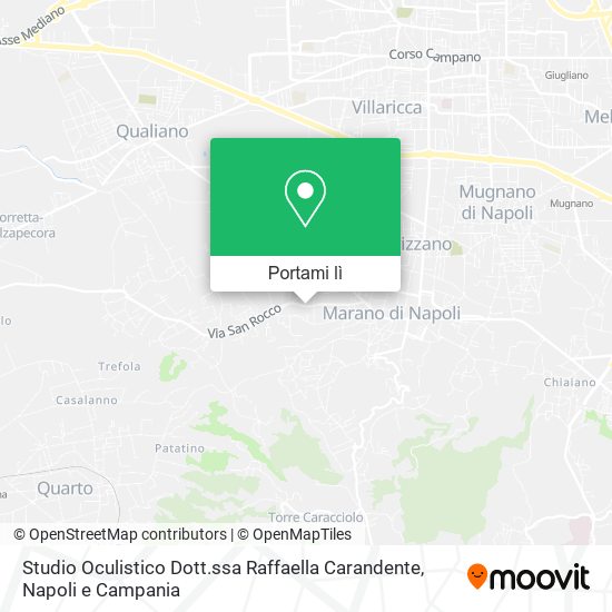 Mappa Studio Oculistico Dott.ssa Raffaella Carandente