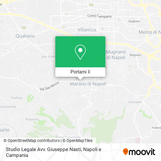 Mappa Studio Legale Avv. Giuseppe Nasti
