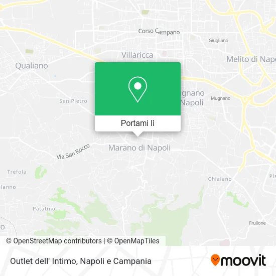 Mappa Outlet dell' Intimo