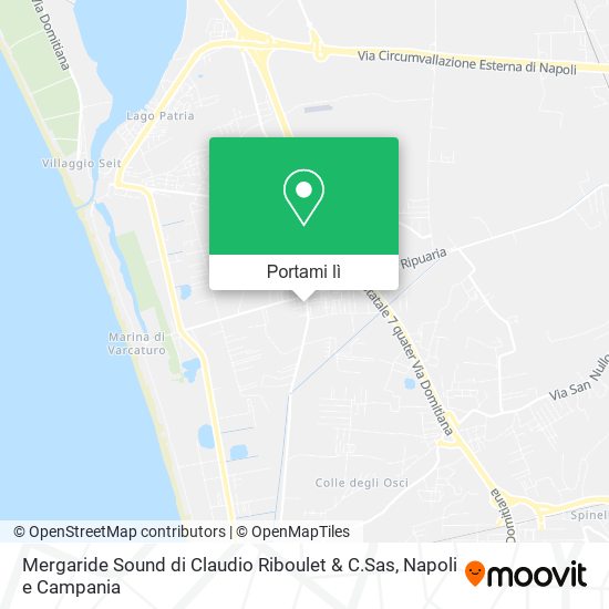 Mappa Mergaride Sound di Claudio Riboulet & C.Sas