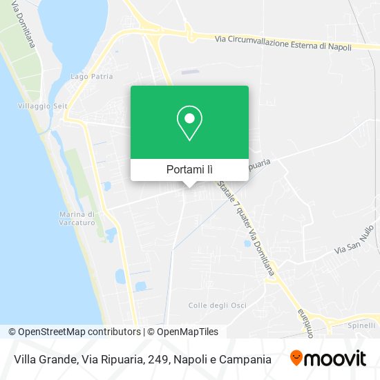 Mappa Villa Grande, Via Ripuaria, 249