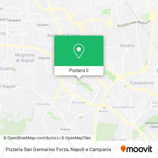 Mappa Pizzeria San Gennarino Forza