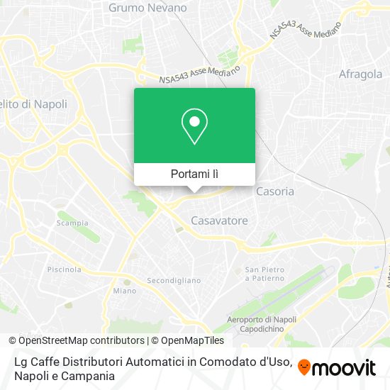 Mappa Lg Caffe Distributori Automatici in Comodato d'Uso