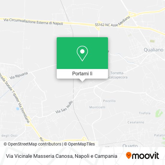 Mappa Via Vicinale Masseria Canosa