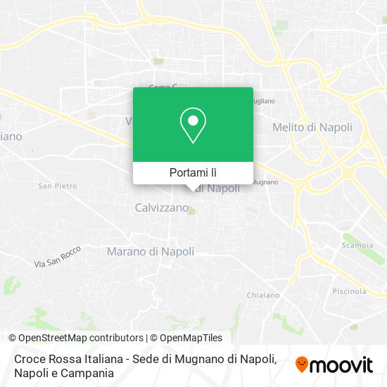 Mappa Croce Rossa Italiana - Sede di Mugnano di Napoli