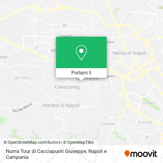 Mappa Numa Tour di Cacciapuoti Giuseppe
