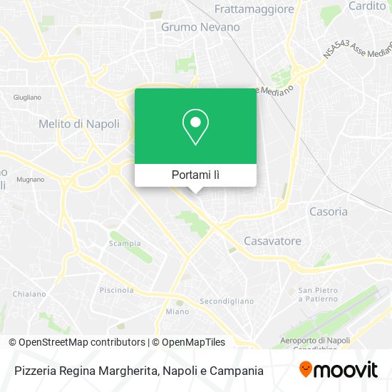 Mappa Pizzeria Regina Margherita