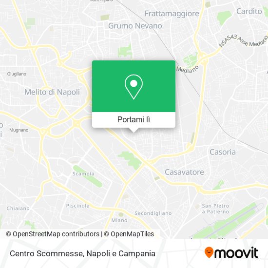 Mappa Centro Scommesse