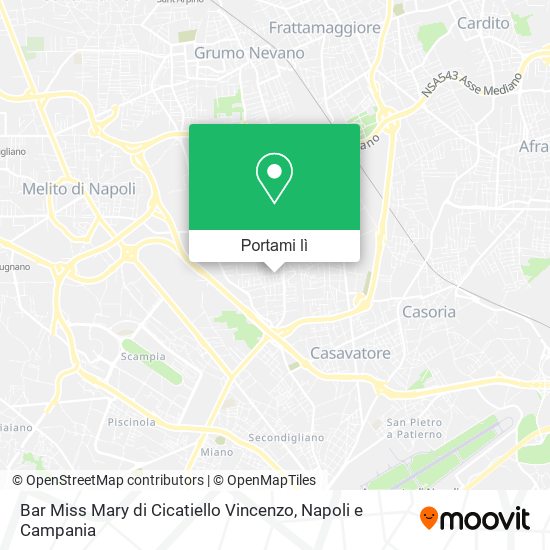 Mappa Bar Miss Mary di Cicatiello Vincenzo