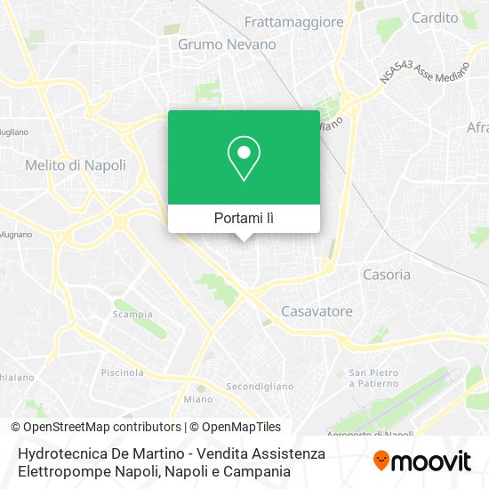 Mappa Hydrotecnica De Martino - Vendita Assistenza Elettropompe Napoli
