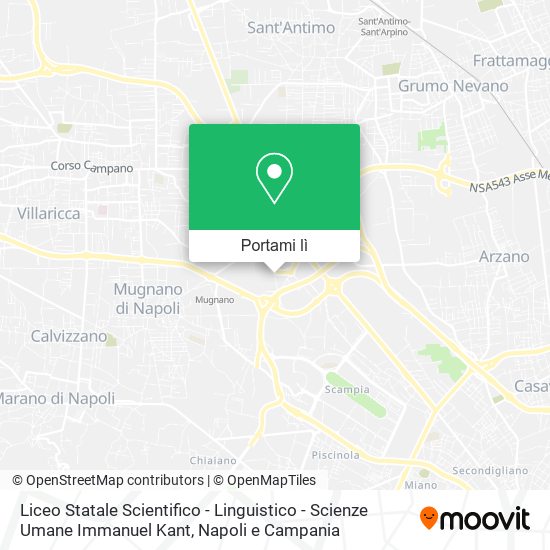 Mappa Liceo Statale Scientifico - Linguistico - Scienze Umane Immanuel Kant
