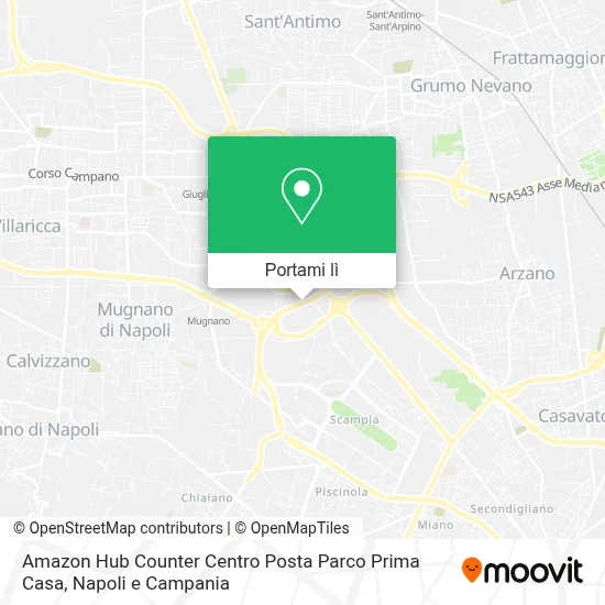 Mappa Amazon Hub Counter Centro Posta Parco Prima Casa