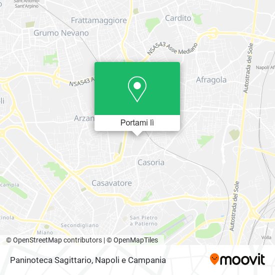 Mappa Paninoteca Sagittario