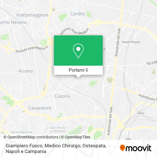 Mappa Giampiero Fusco, Medico Chirurgo, Osteopata