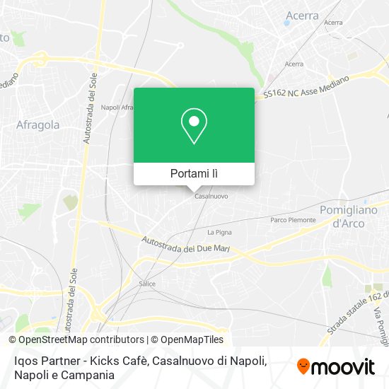 Mappa Iqos Partner - Kicks Cafè, Casalnuovo di Napoli