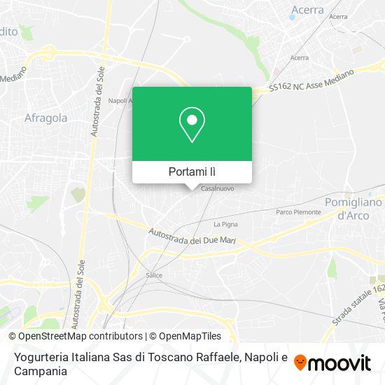 Mappa Yogurteria Italiana Sas di Toscano Raffaele