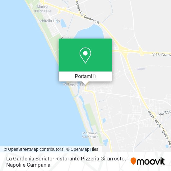 Mappa La Gardenia Soriato- Ristorante Pizzeria Girarrosto