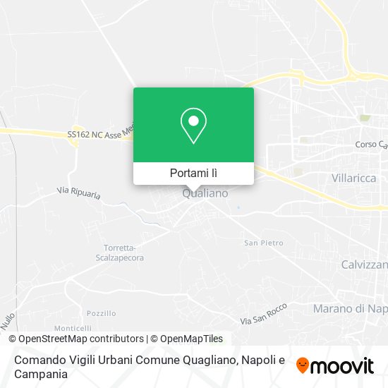 Mappa Comando Vigili Urbani Comune Quagliano