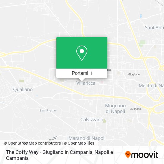 Mappa The Coffy Way - Giugliano in Campania