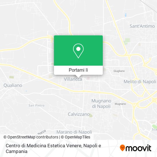 Mappa Centro di Medicina Estetica Venere