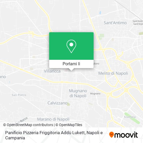 Mappa Panificio Pizzeria Friggitoria Addù Lukett