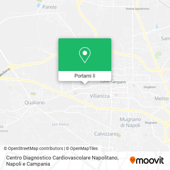 Mappa Centro Diagnostico Cardiovascolare Napolitano