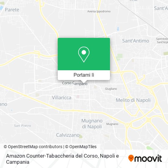 Mappa Amazon Counter-Tabaccheria del Corso