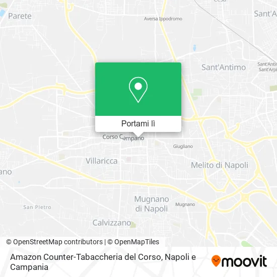 Mappa Amazon Counter-Tabaccheria del Corso