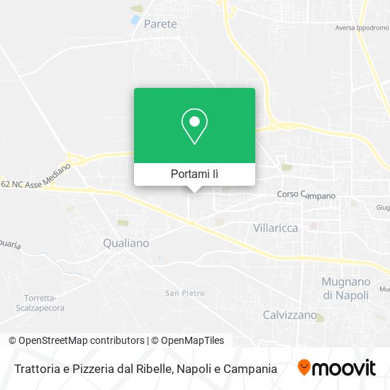 Mappa Trattoria e Pizzeria dal Ribelle
